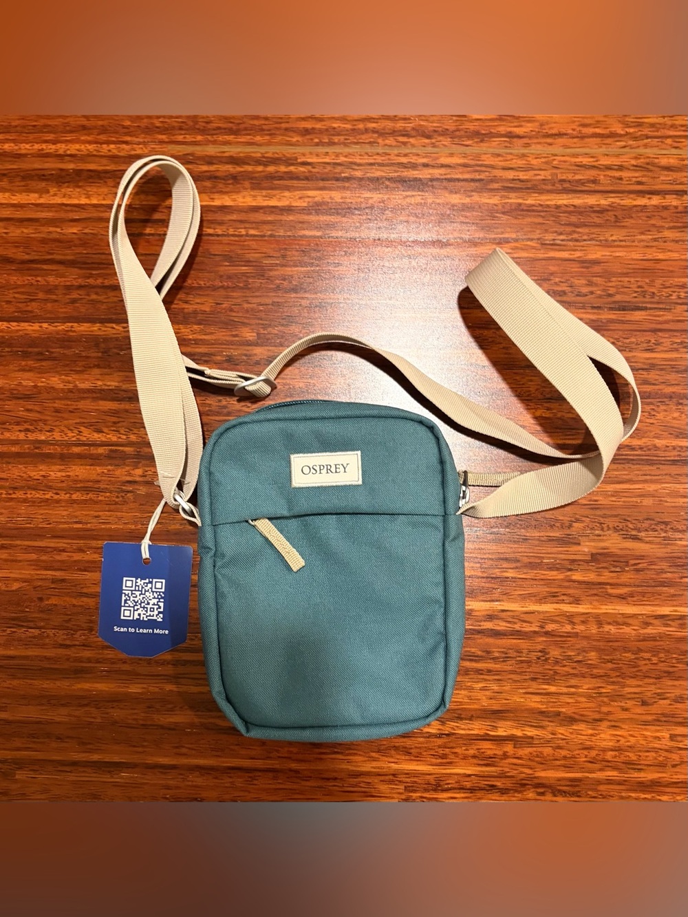 Osprey Arcane Small Crossbody Bag Cascade Blue NWT eco friendly minimalist